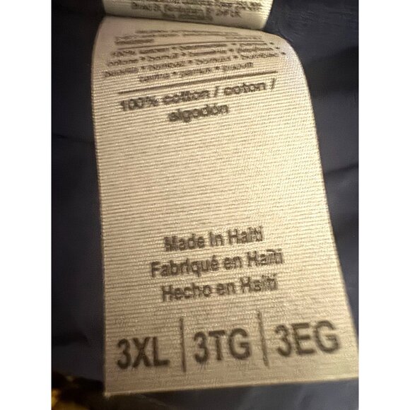 Gildan Ultra Cotton T-Shirt 3XL Navy Blue Short Sleeve Crew Neck - Picture 5 of 7